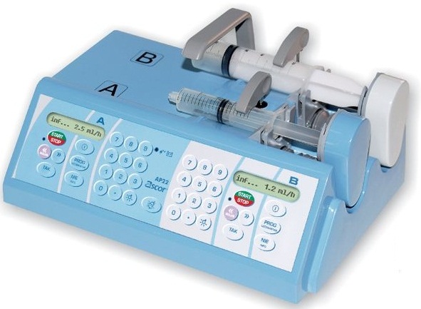 Pompa infuzyjna dwustrzykawkowa AP24+